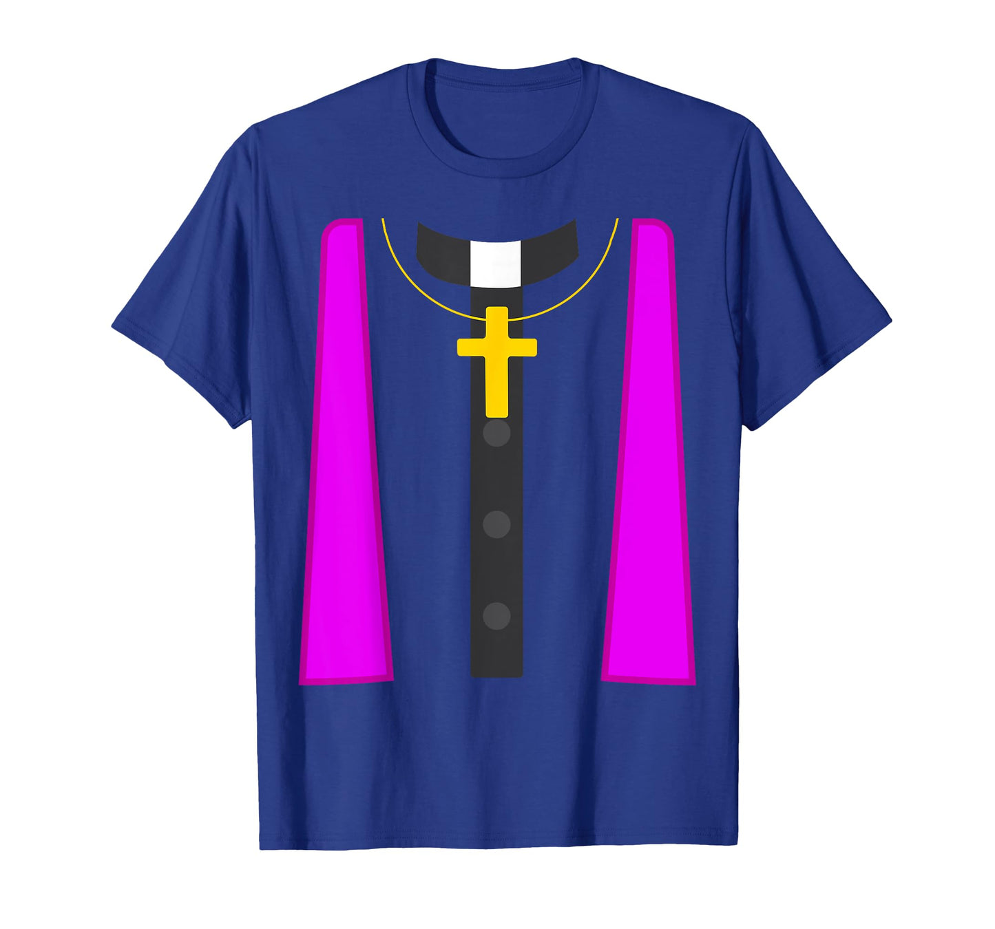 Catholic Priest Chaplain Padre Halloween Party Costume Tee T-Shirt