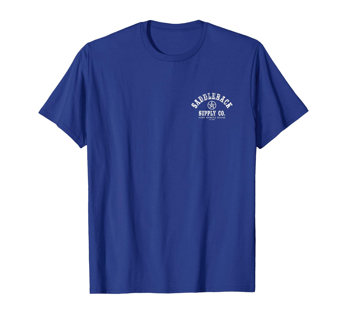 Saddleback Texas Lone Star White Logo Lightweight, Graphic T-Shirt