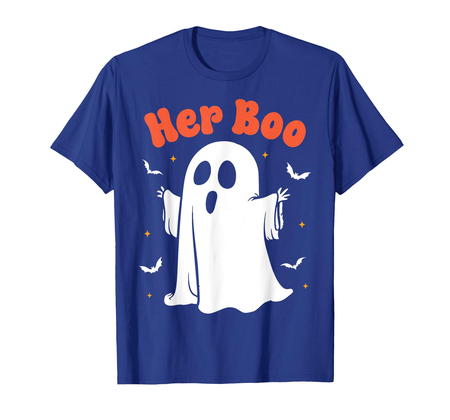 Her Boo & His Boo Funny Matching Halloween Pajama Couples T-Shirt