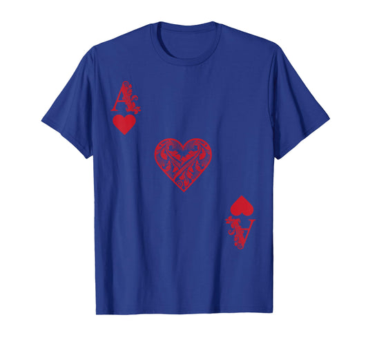 Ace Of Hearts Costume Shirt - Funny Halloween Gift Tshirt T-Shirt