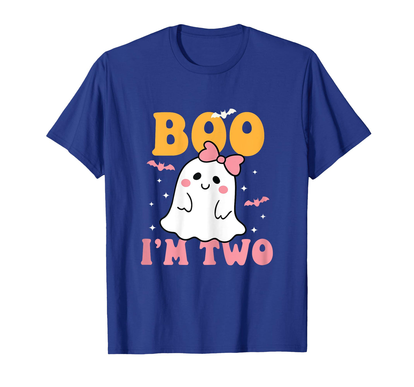 Boo I'm Two Cute Birthday Ghost Halloween 2 Years Old Girl T-Shirt