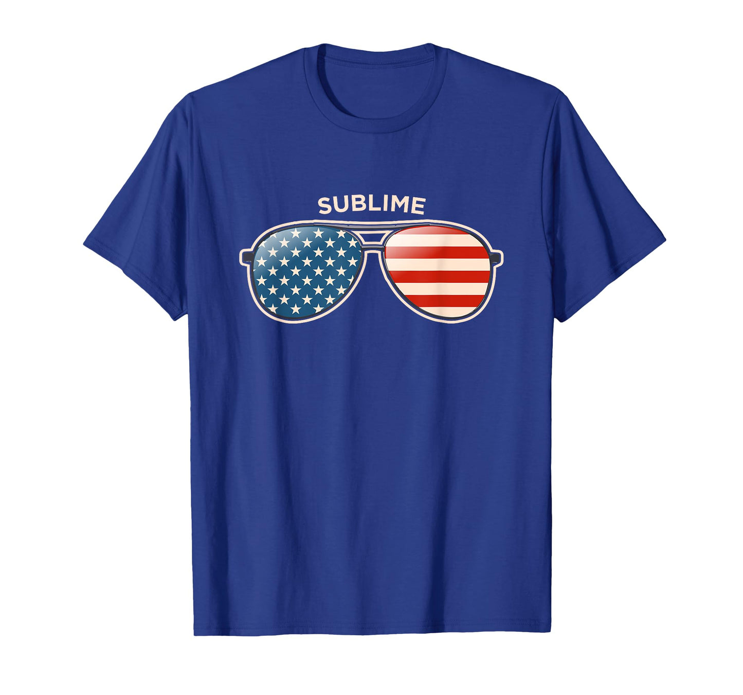 Sublime, TX Vintage US Flag Sunglasses T-Shirt