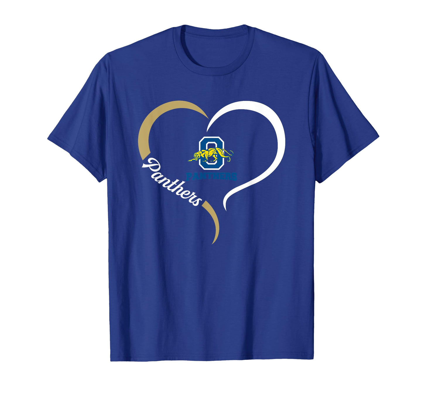 O'Connor Panthers Logo Half Heart Slogan HS T-Shirt