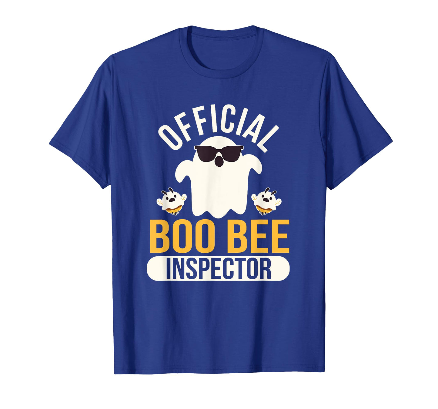 Official Boo Bee Inspector Halloween Humor Funny Ghost T-Shirt