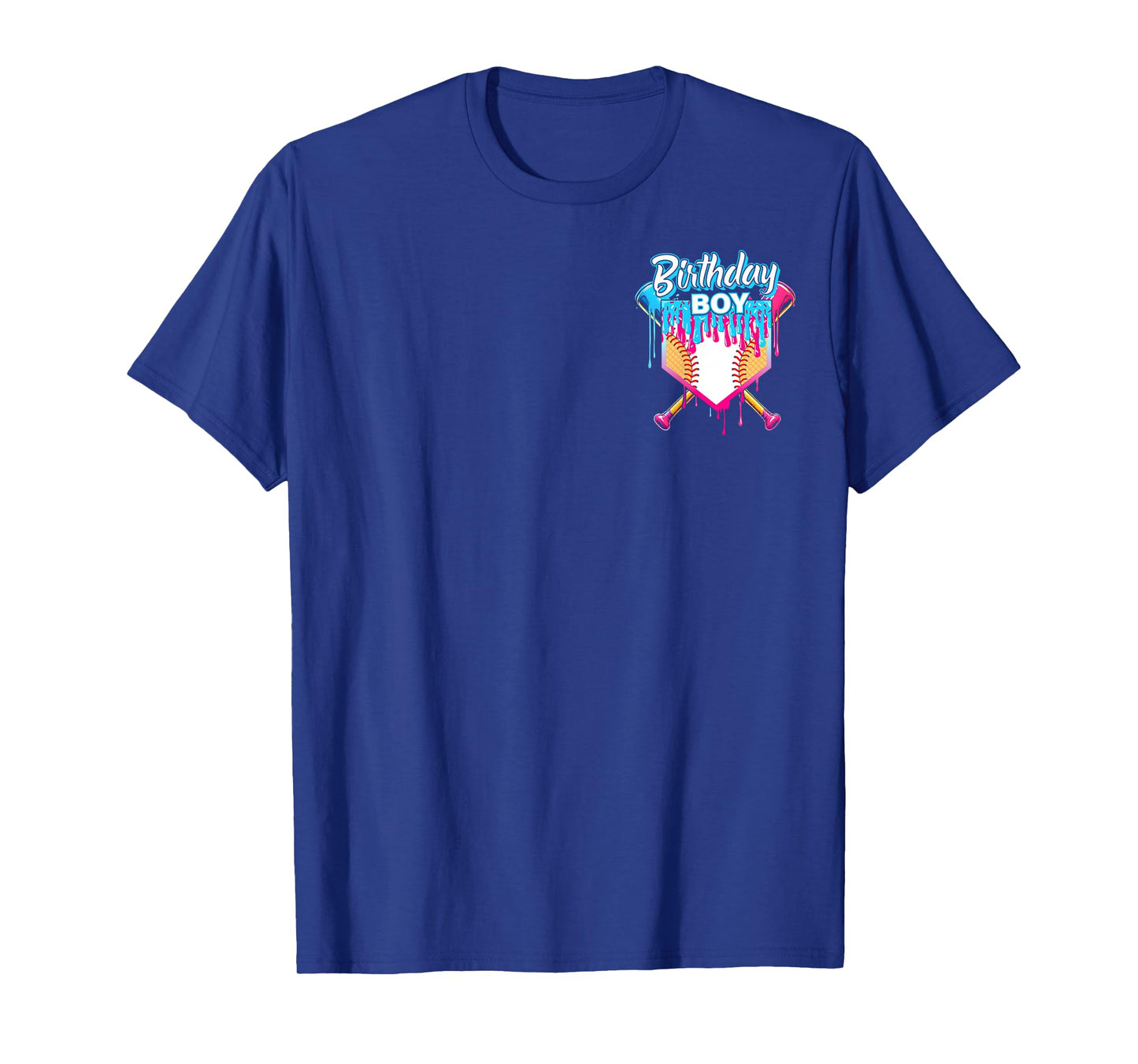 Baseball 10 Year Old Ice Cream Drip 10th Birthday Boy 10 T-Shirt