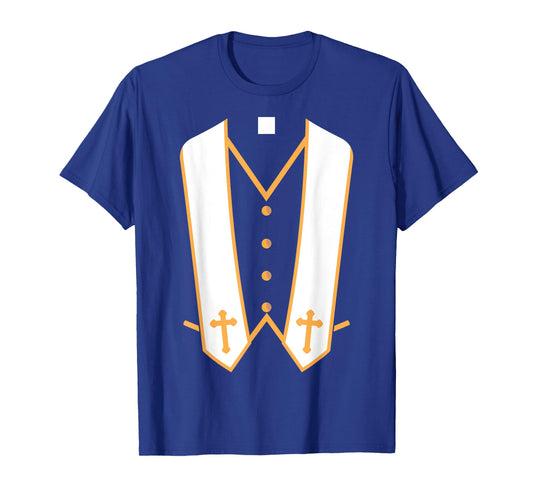 Priest Costume Halloween Tee Shirt - Preacher Shirt