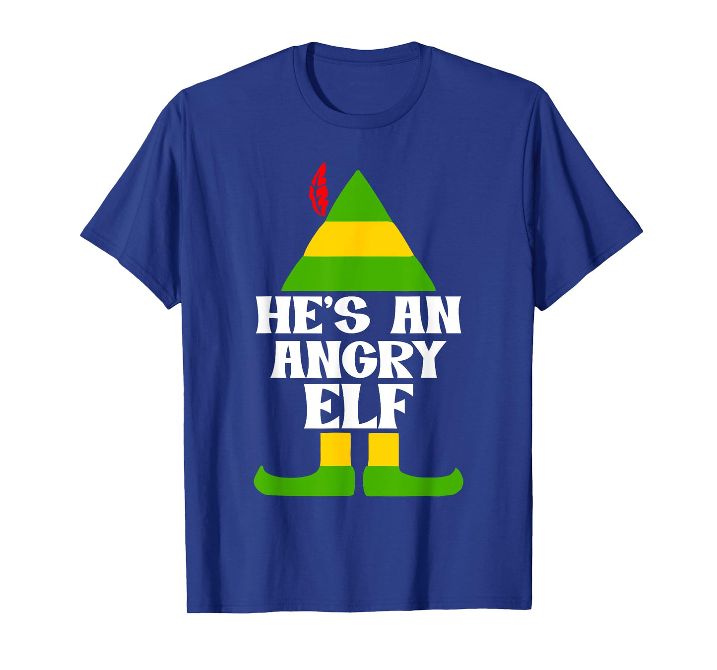 He's An Angry Elf funny design T-Shirt