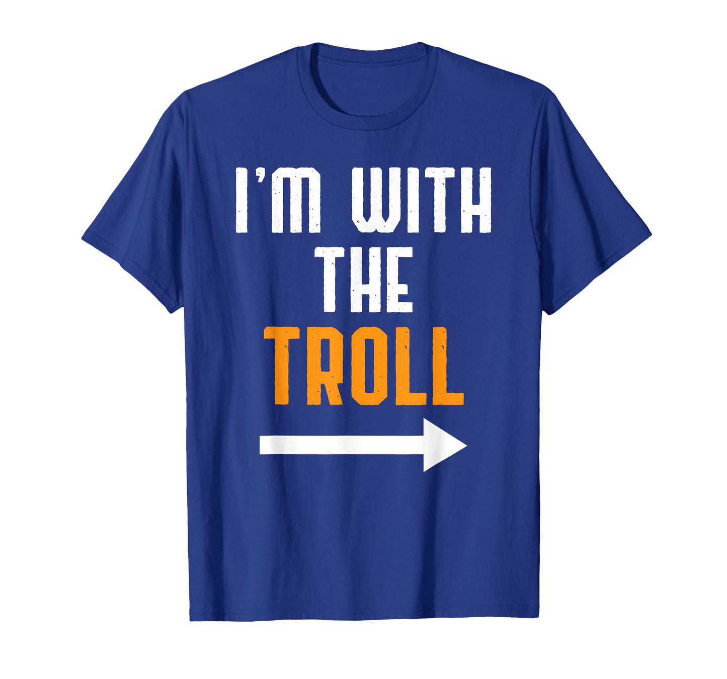 I'm With The Troll Costume Funny Halloween Couple T-Shirt