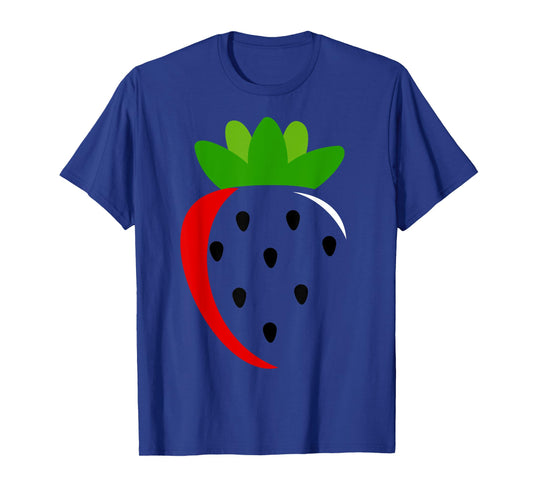 Big Strawberry Costume Cute Easy Fruit Halloween Gift T-Shirt