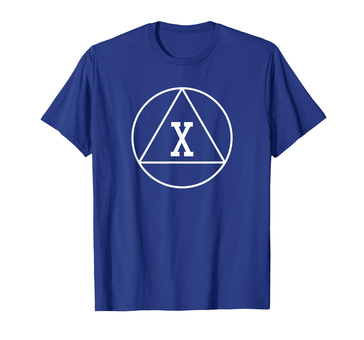 Fun Celebrate AA Sobriety Symbol with 10-Year Milestone T-Shirt