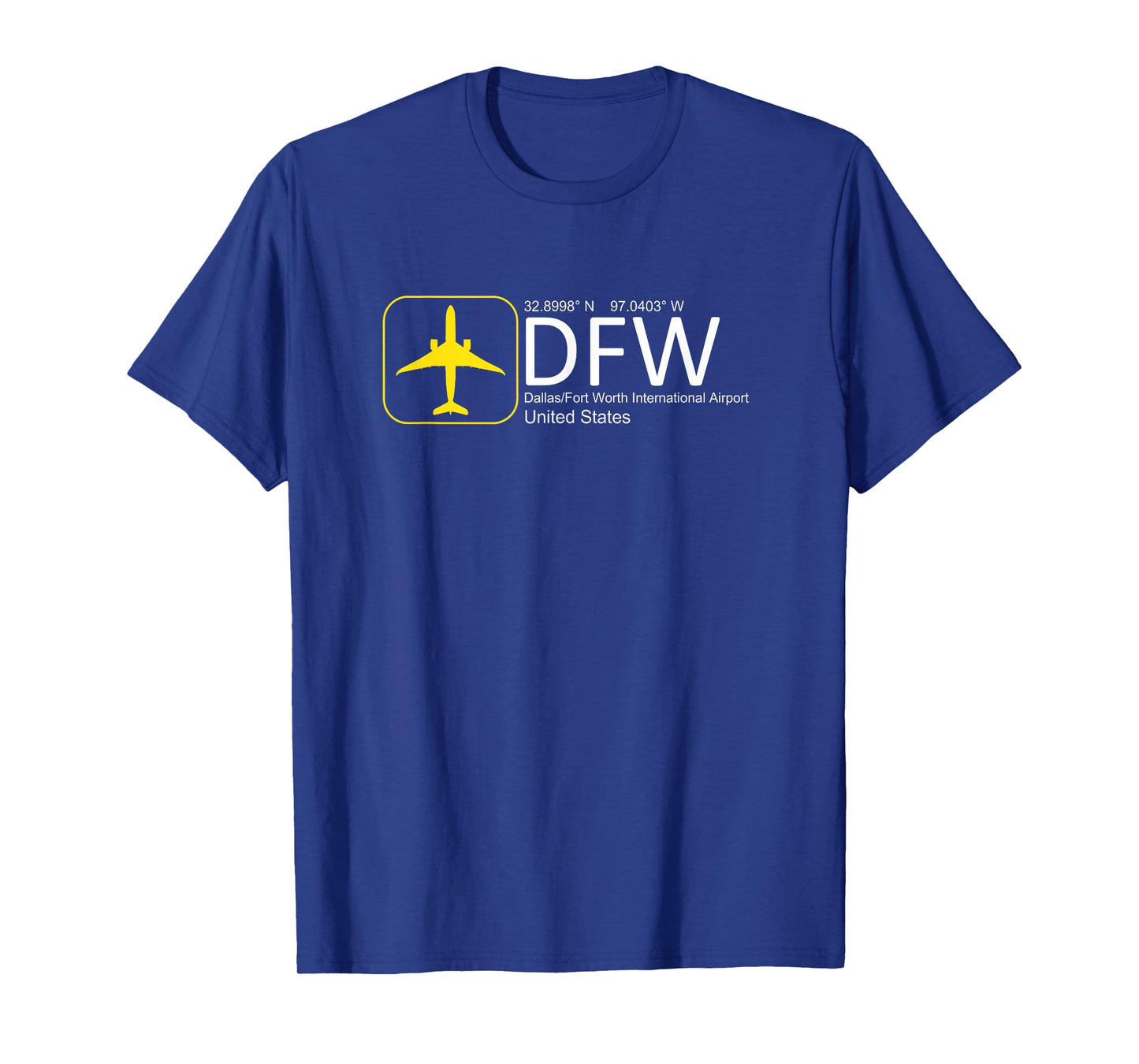 Dallas Fort Worth DFW Texas Airport Flight Aviation Graphic T-Shirt