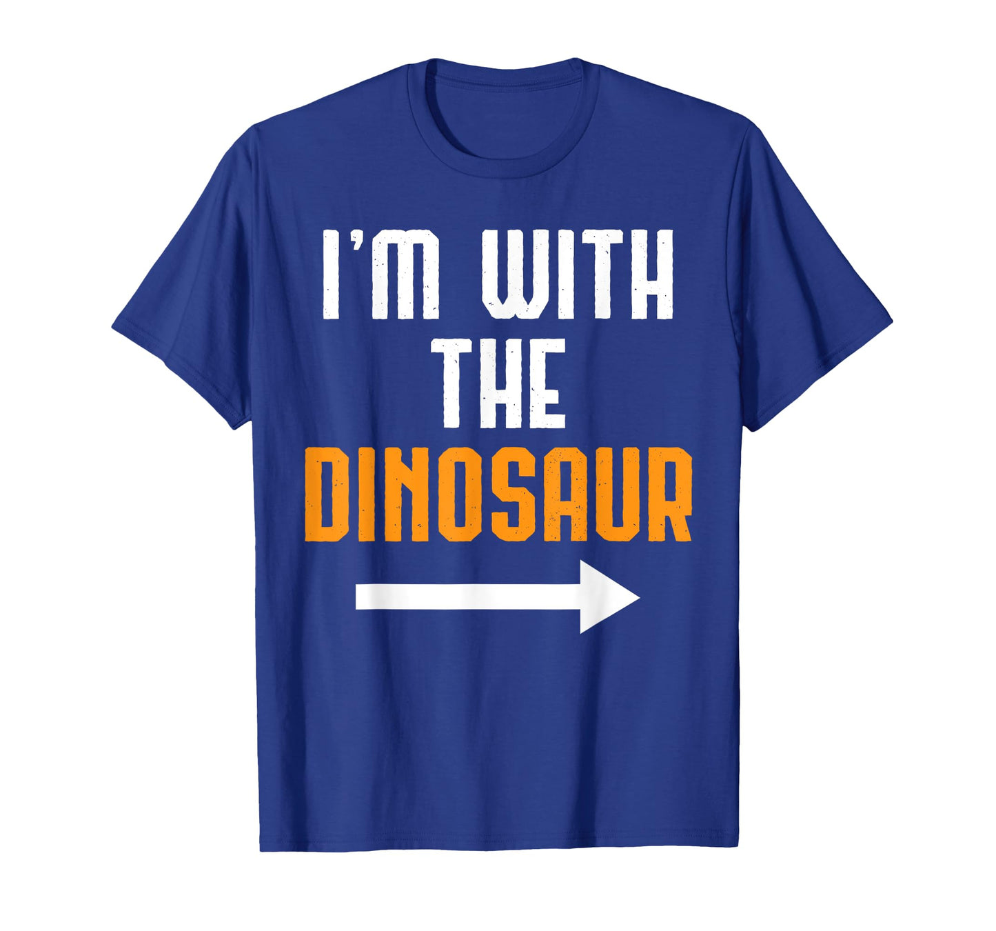 I'm With The Dinosaur Shirt Costume Funny Halloween Couple T-Shirt