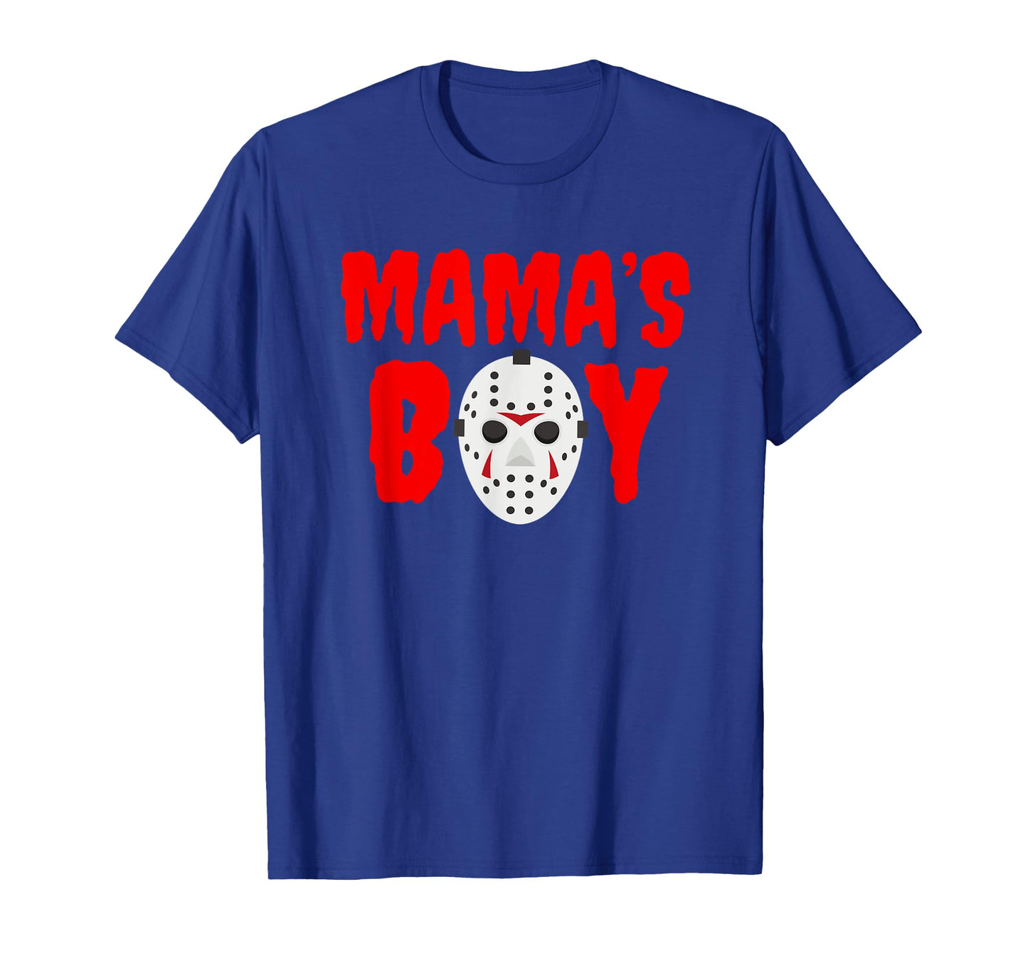 Mama's Boy Funny Hockey Mask Halloween T-Shirt