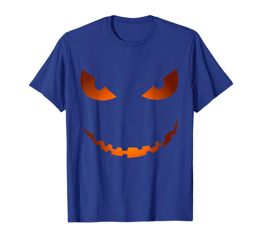 Scary Pumpkin Face Jack O'Lantern - Halloween Funny Costume T-Shirt