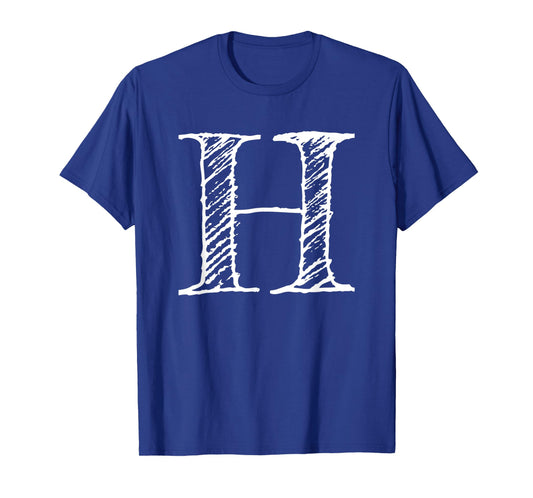Bold Letter H - Decorative Alphabet Big Font Capital Letter T-Shirt