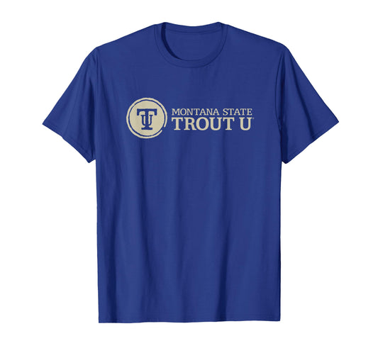 Montana State University Bobcats Trout U Horizontal T-Shirt