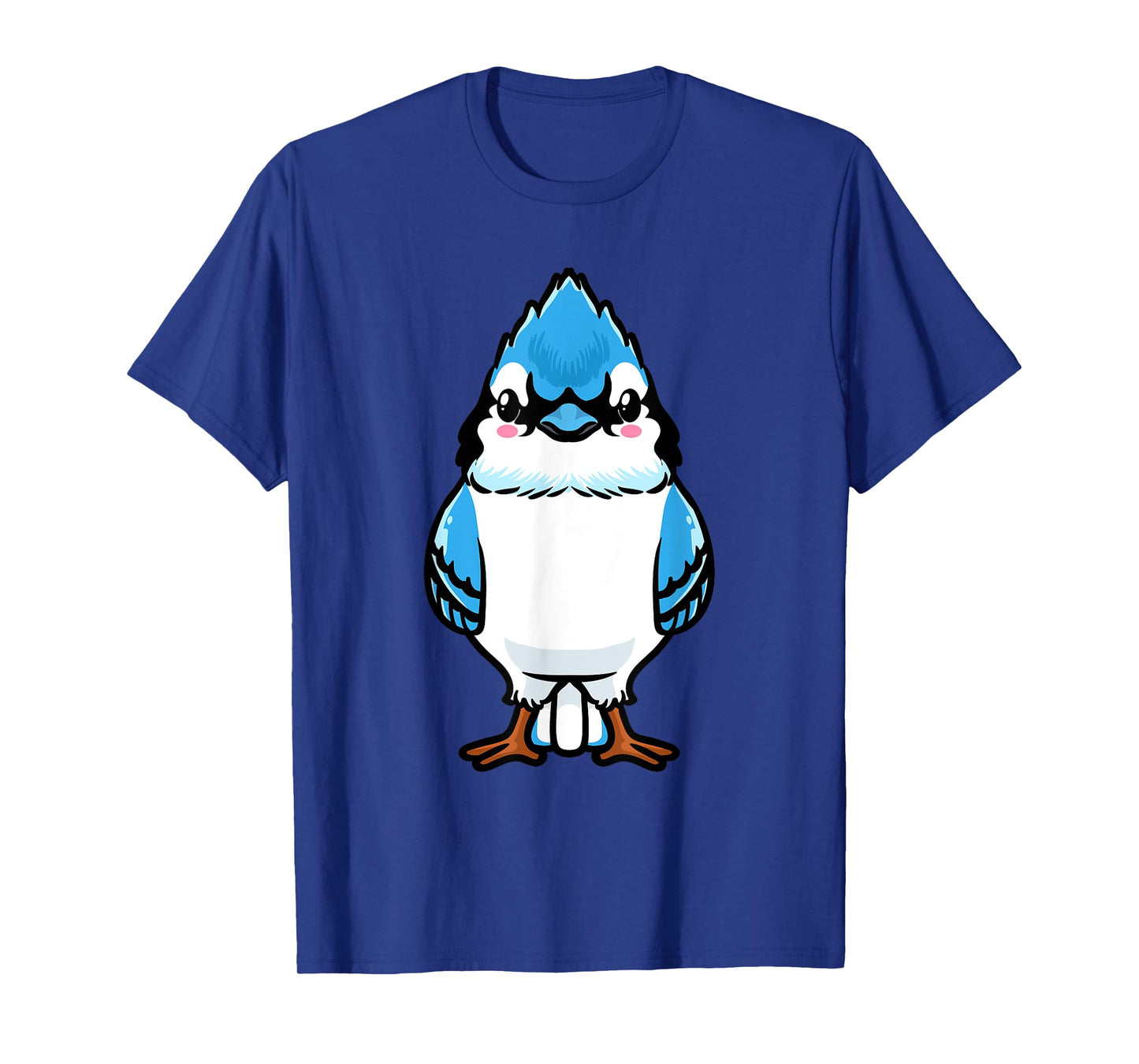 Luvevebluejaytha Blue Jay Bird Cyanocitta Cristata Design Unisex T-Shirt, Black, Small, Short Sleeve, Classic Fit, Cotton Blend, Bird Print Design, Blended Fabric