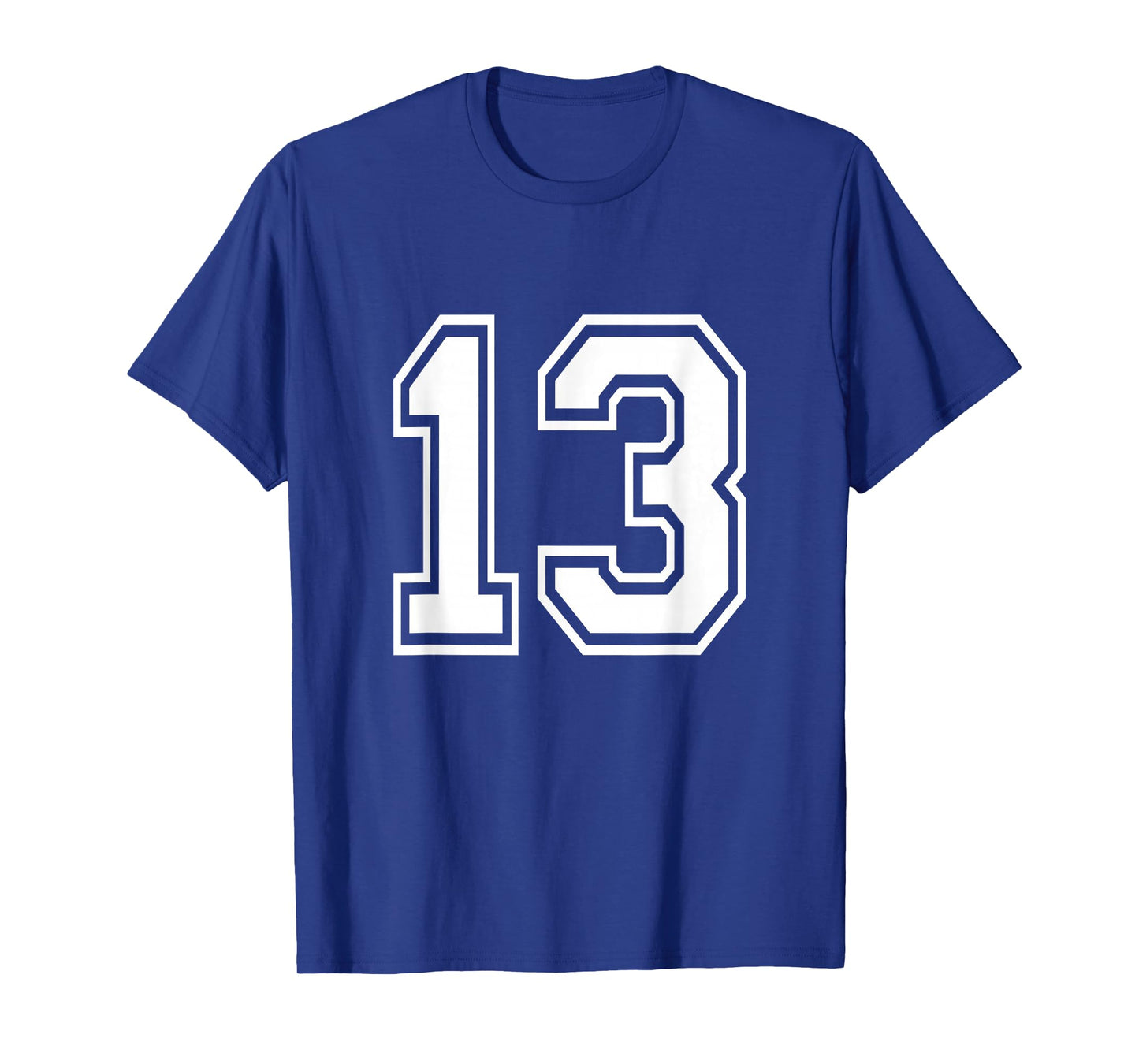 Number 13 Varsity Sports Team Jersey 13th Birthday 13 Years T-Shirt