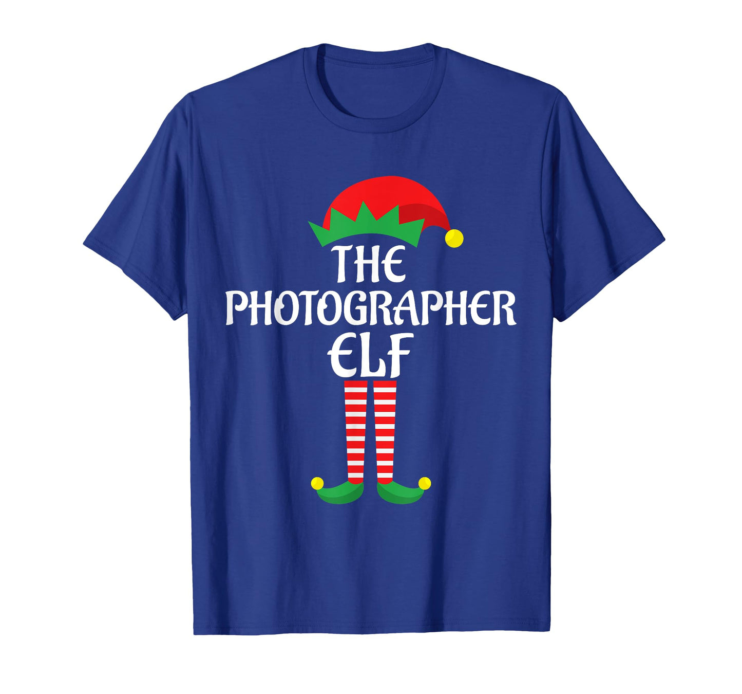 Photographer Elf Christmas Theme Family Group Matching Xmas T-Shirt