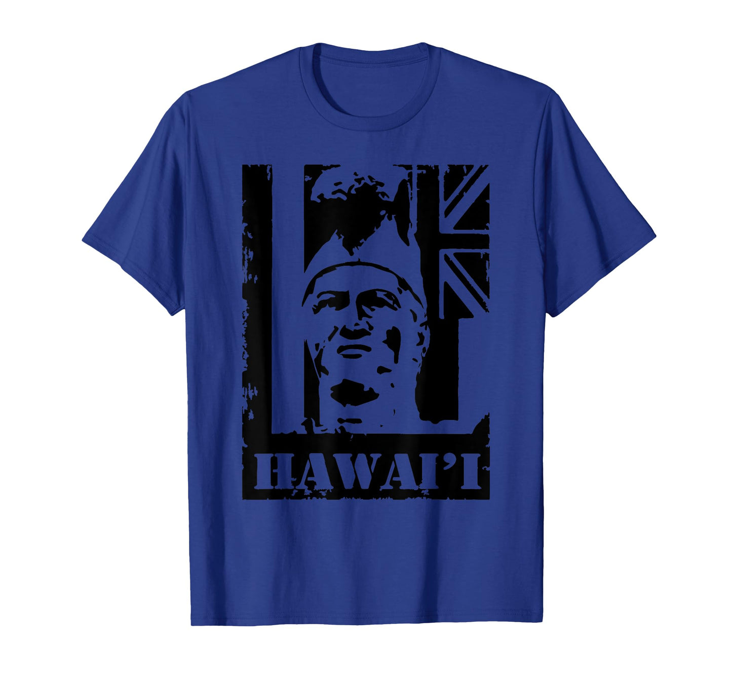 Hawai'i King Kamehameha (black ink) by Hawaii Nei All Day T-Shirt
