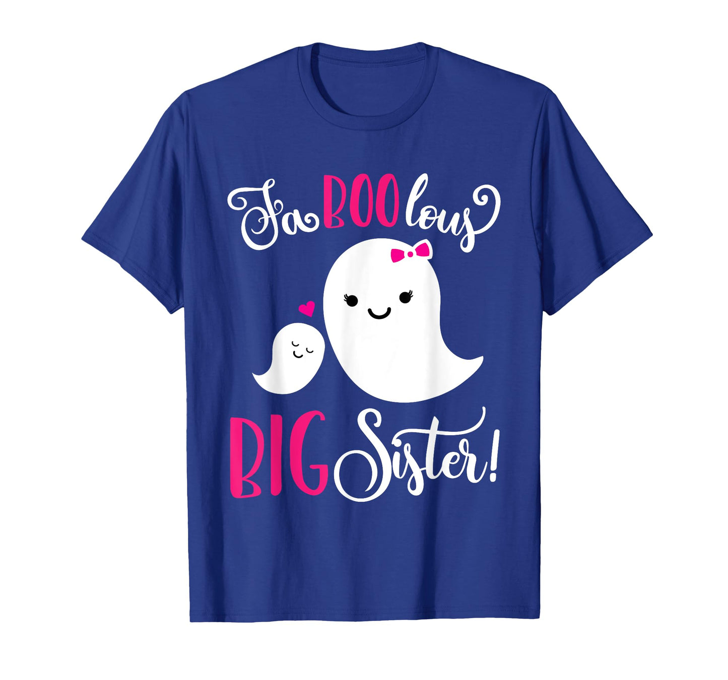 Big Sister Pregnancy Announcement Ghost Cute Halloween Girls T-Shirt