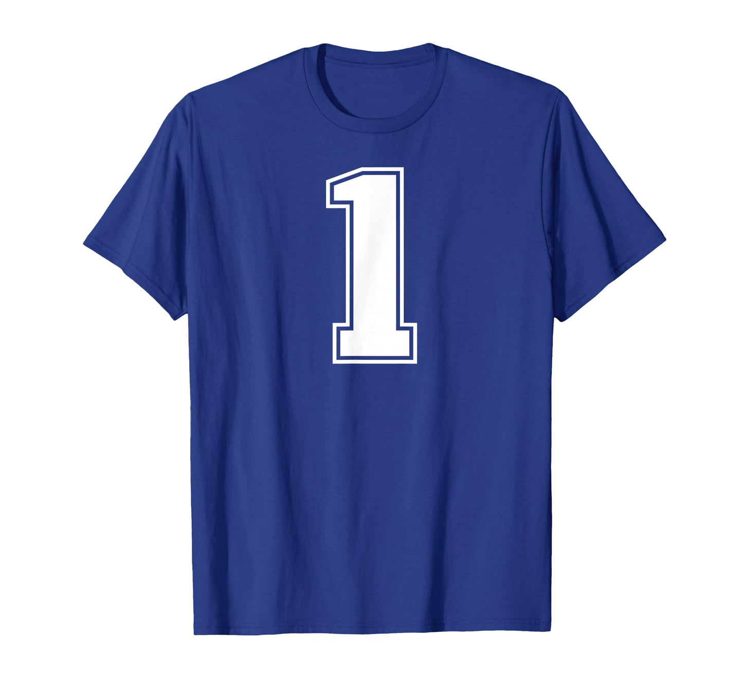 1 Number One Team Sports Graphic Varsity Matching T-Shirt