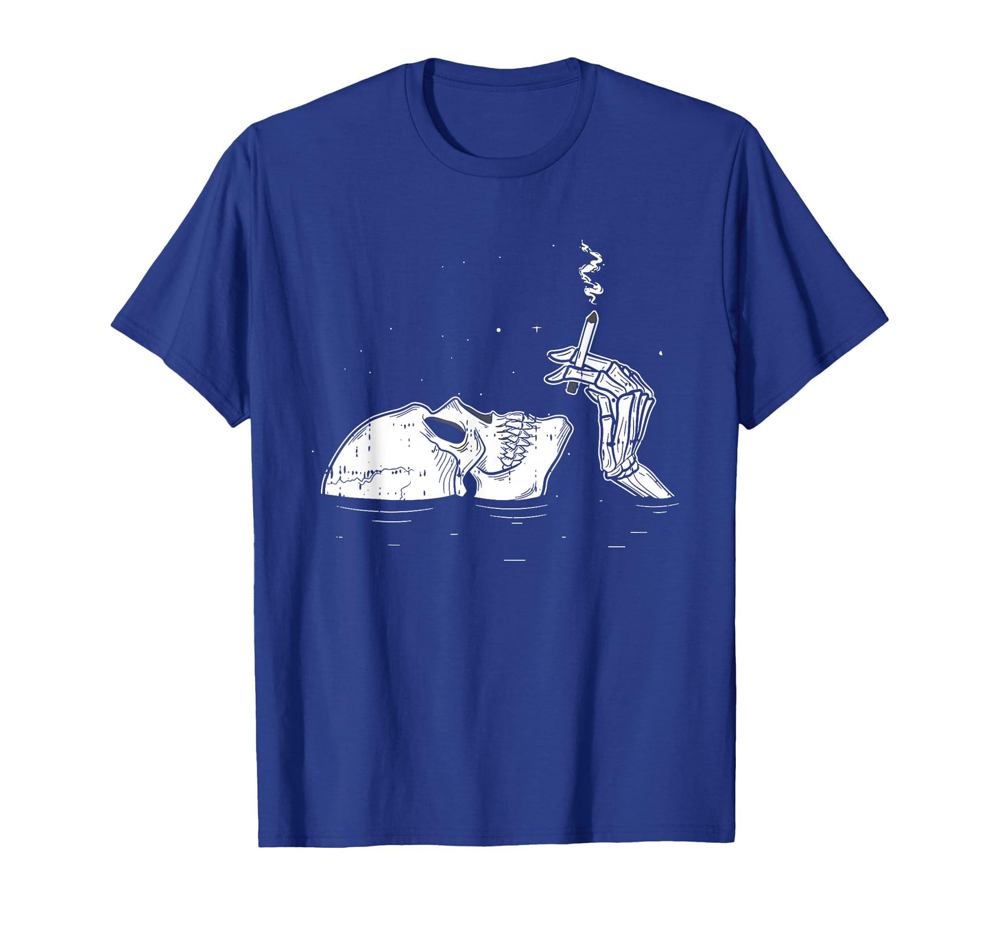 Skeleton Drowning Halloween Spooky Bones Skull Gothic Goth T-Shirt
