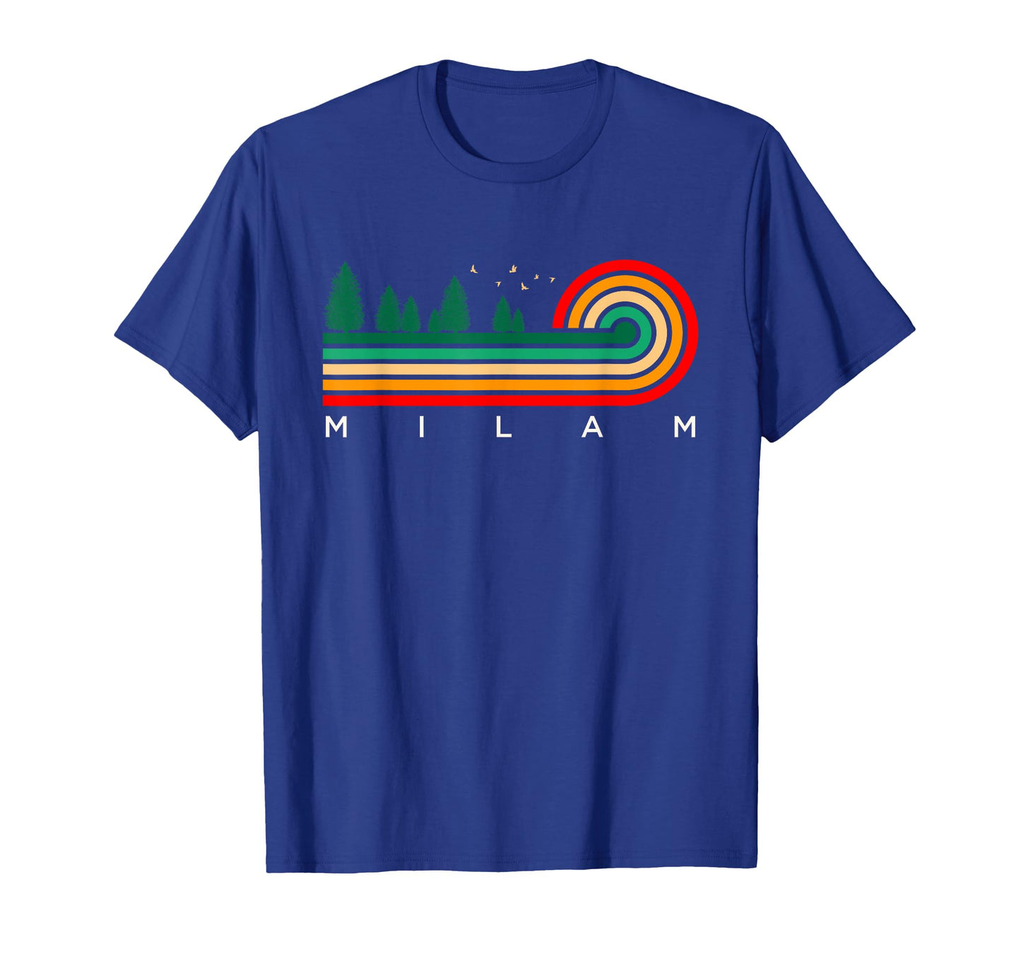 Evergreen Vintage Stripes Milam, Texas T-Shirt