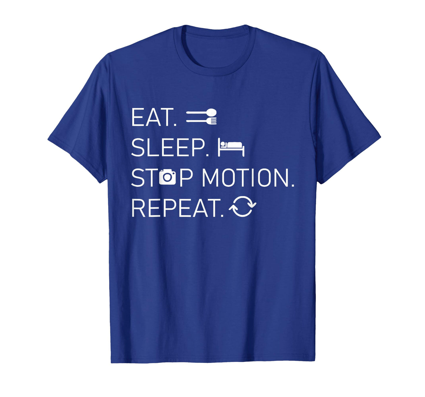 Stop Motion - Eat Sleep Repeat - Film Technology T-Shirt