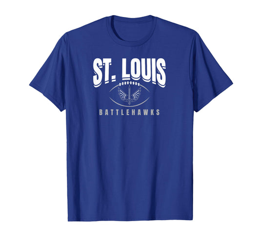 St. Louis Battlehawks: Football Outline T-Shirt