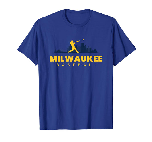 Milwaukee Baseball Vintage Minimalist Retro Baseball Lover T-Shirt