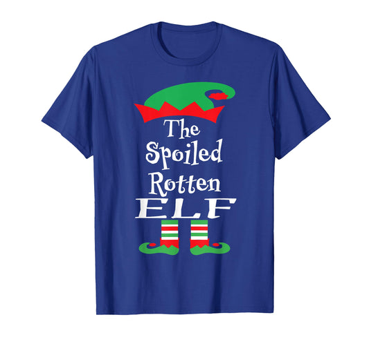 Funny The Spoiled Rotten Elf Shirt Christmas Matching Family T-Shirt