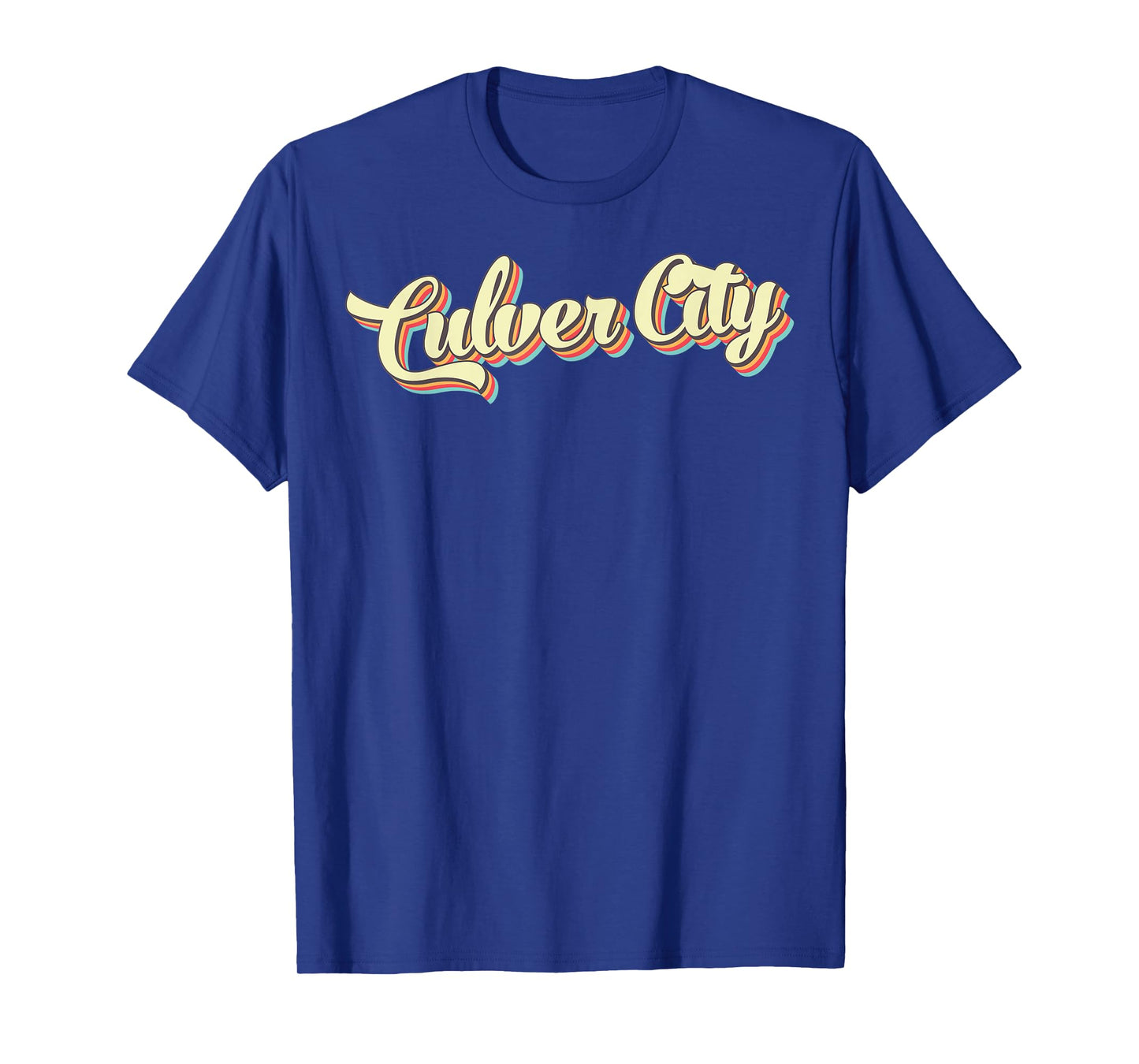Culver City TShirt Retro Art Baseball Font Vintage T-Shirt