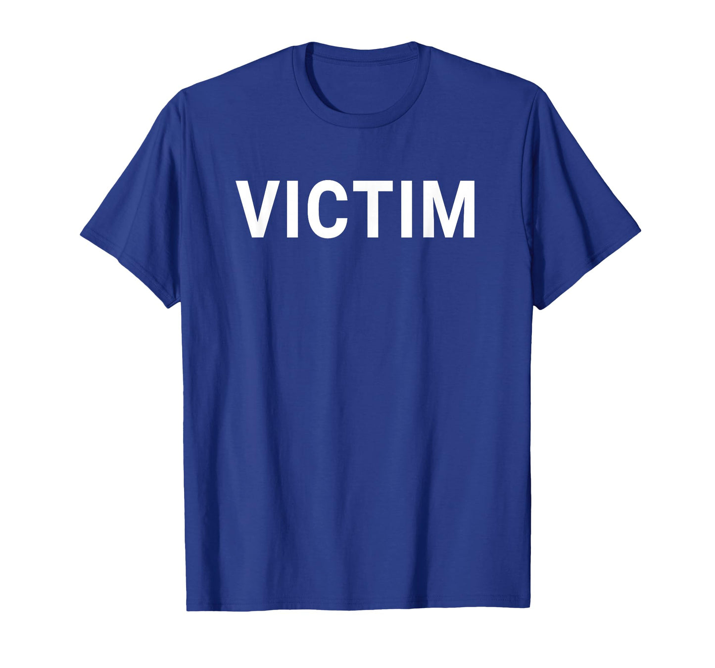 Victim Black Classic Letter Print T-Shirt - Men's Small