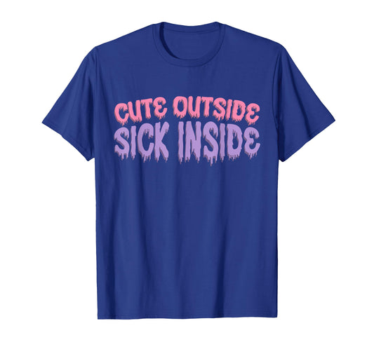 Cute Outside Sick Inside Yami Kawaii Menhera Pastel Goth T-Shirt