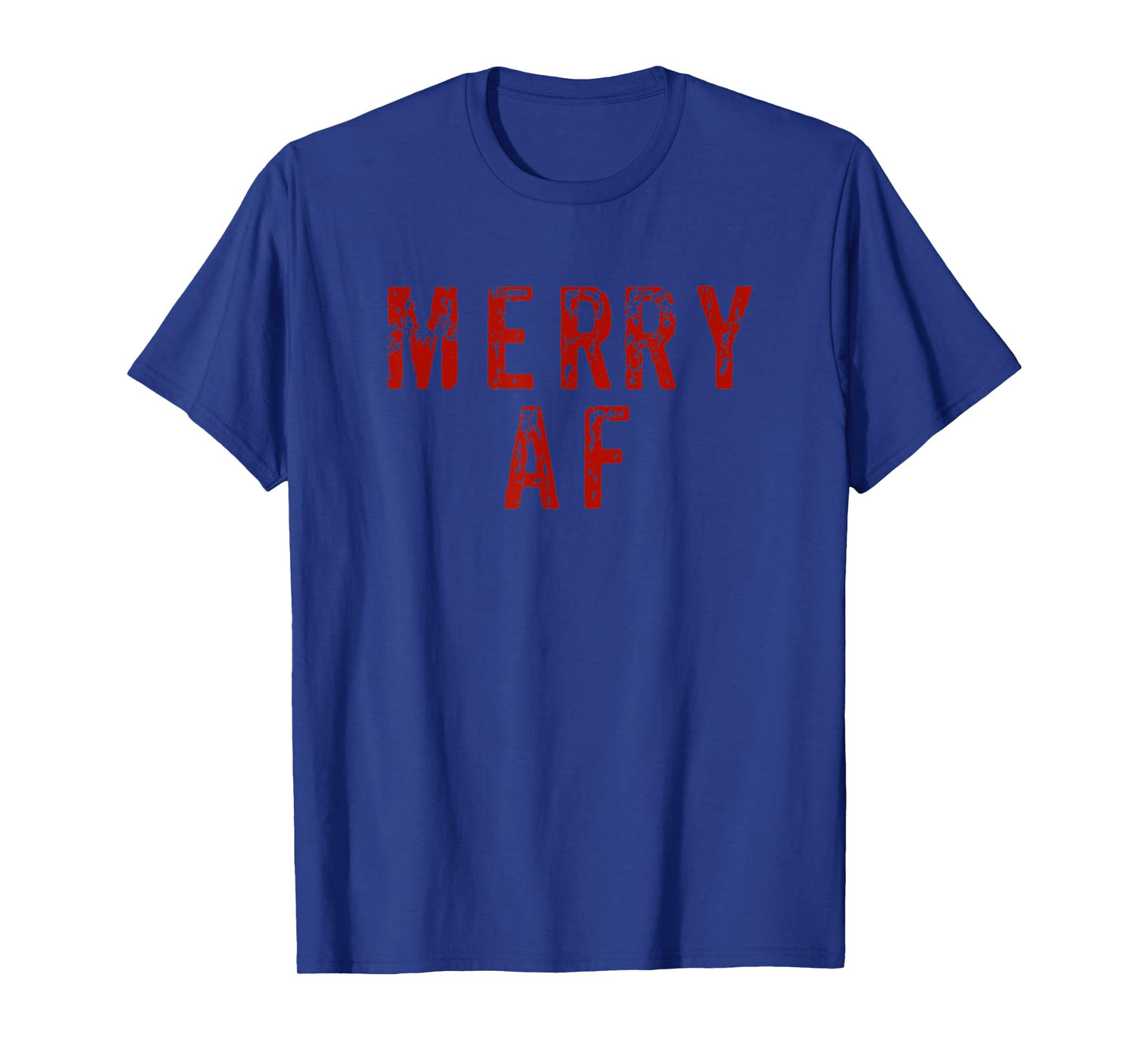 Merry AF Christmas Party Vintage Funny Sarcastic Gift T-Shirt