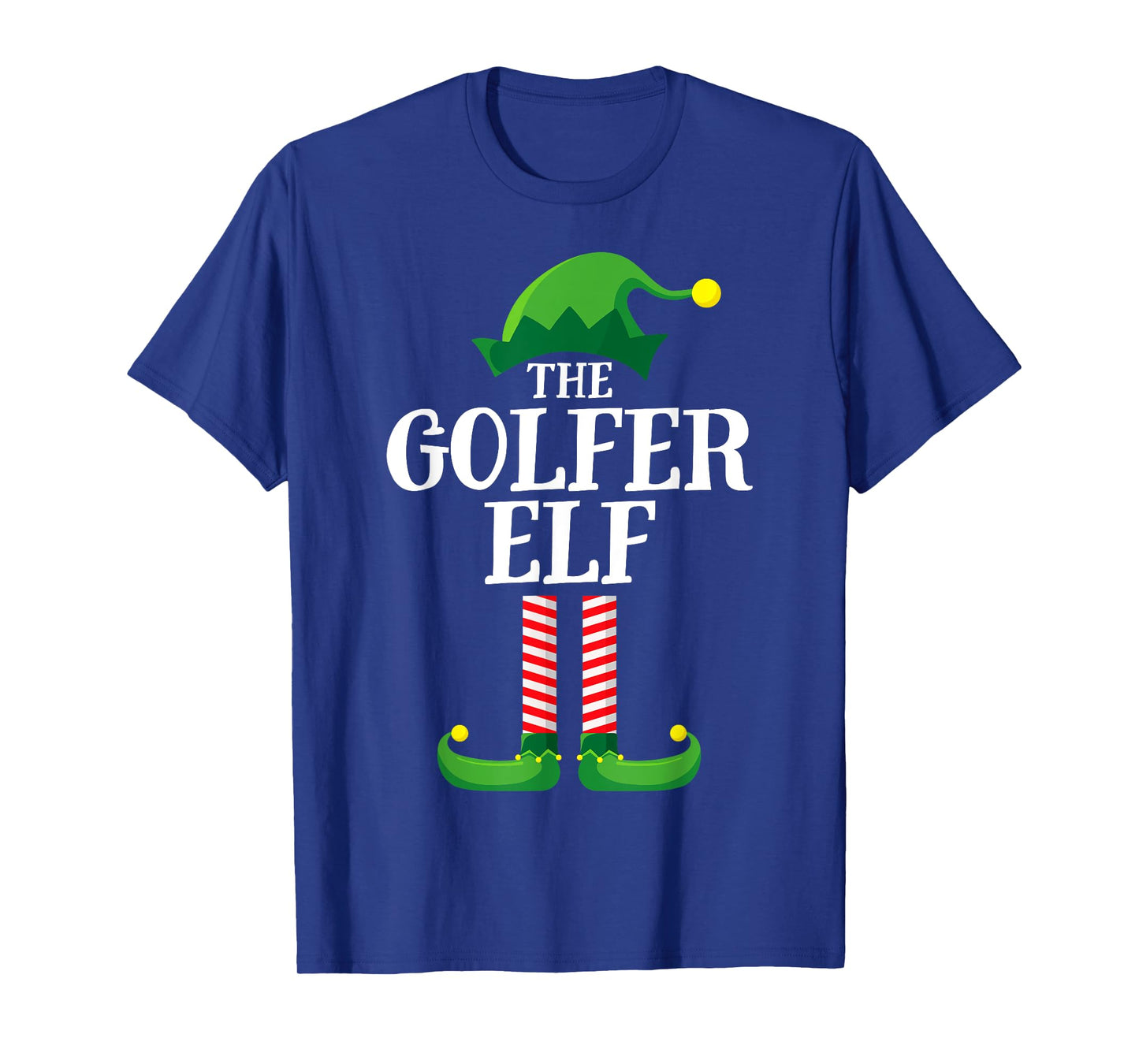 Golfer Elf Matching Family Group Christmas Party T-Shirt
