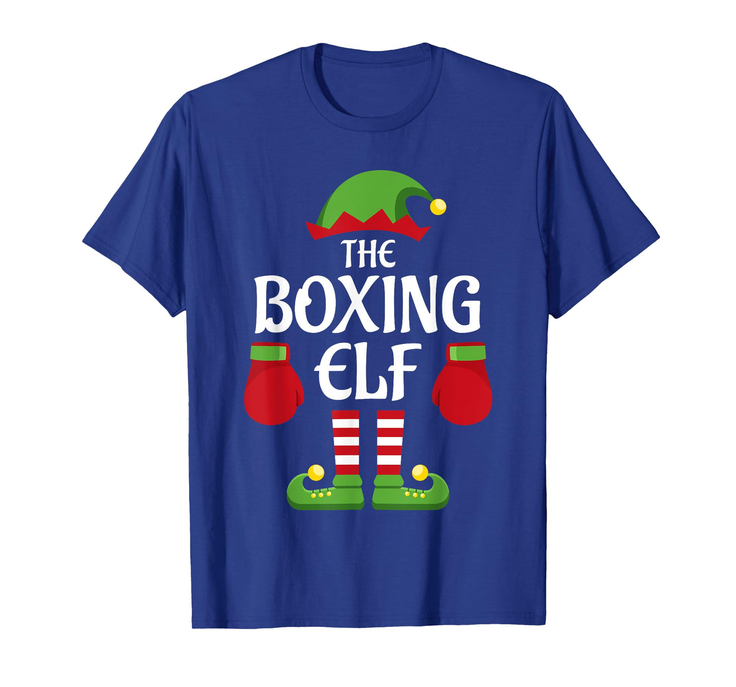 Boxing Elf Family Matching Group Christmas Boxer T-Shirt