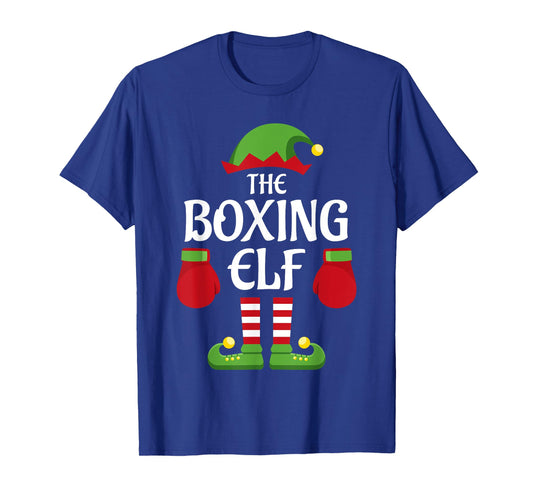 Boxing Elf Family Matching Group Christmas Boxer T-Shirt