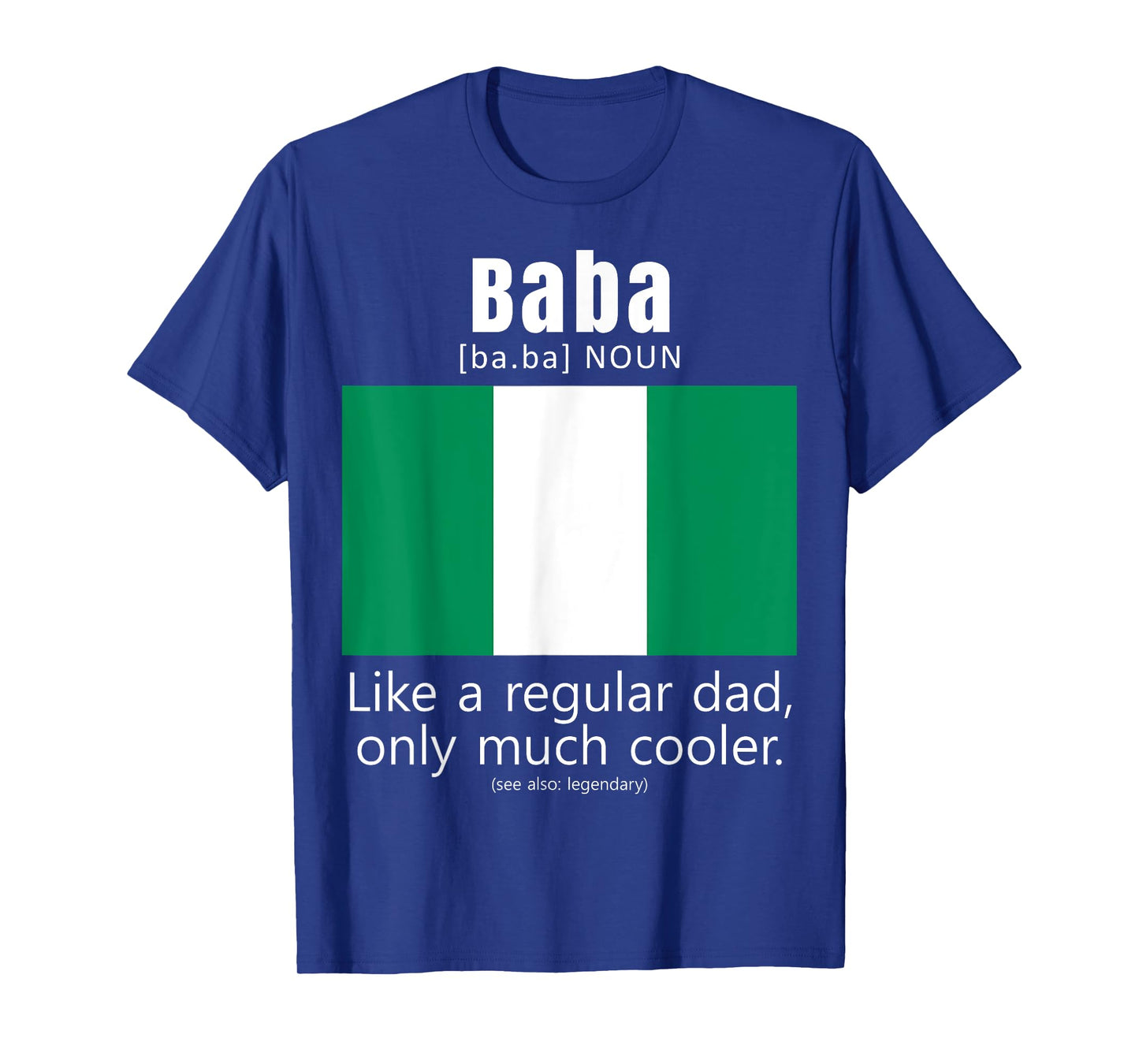 American Nigerian Patriot Flag Fathers Day Nigeria Dad T-Shirt