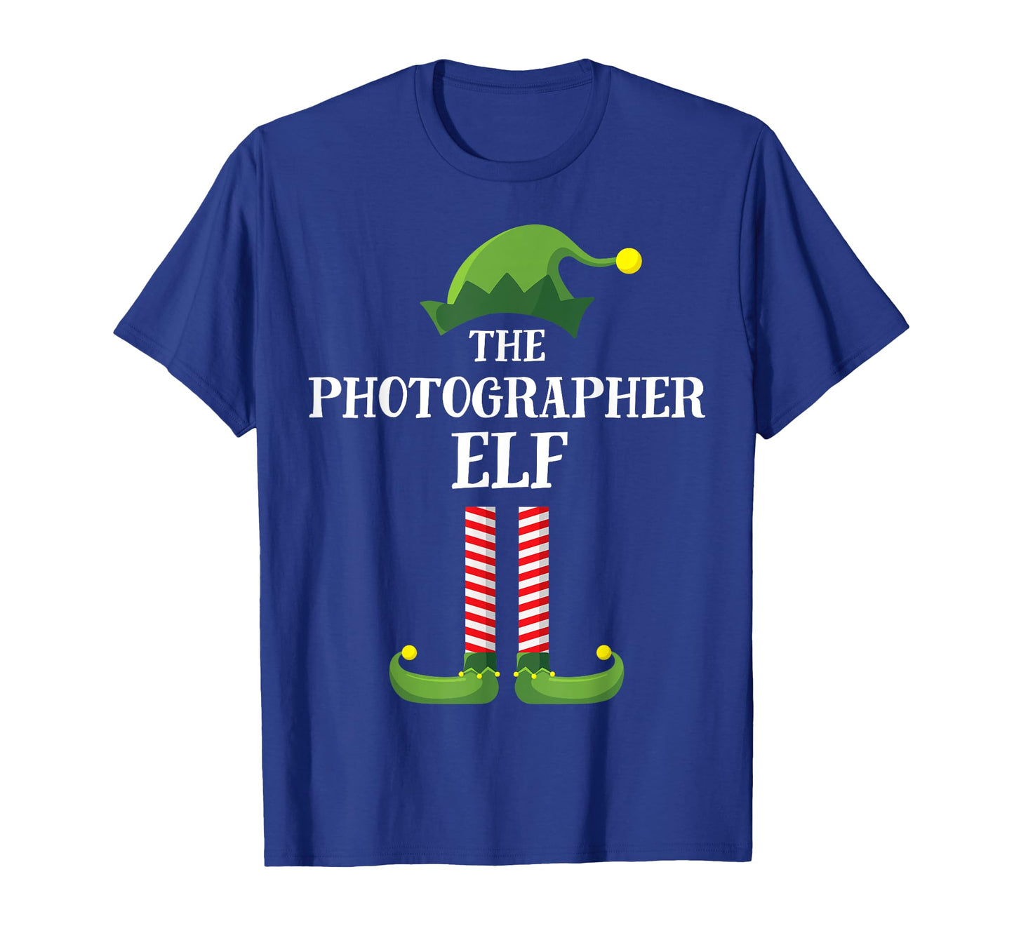 Photographer Elf Matching Family Group Christmas Party PJ T-Shirt