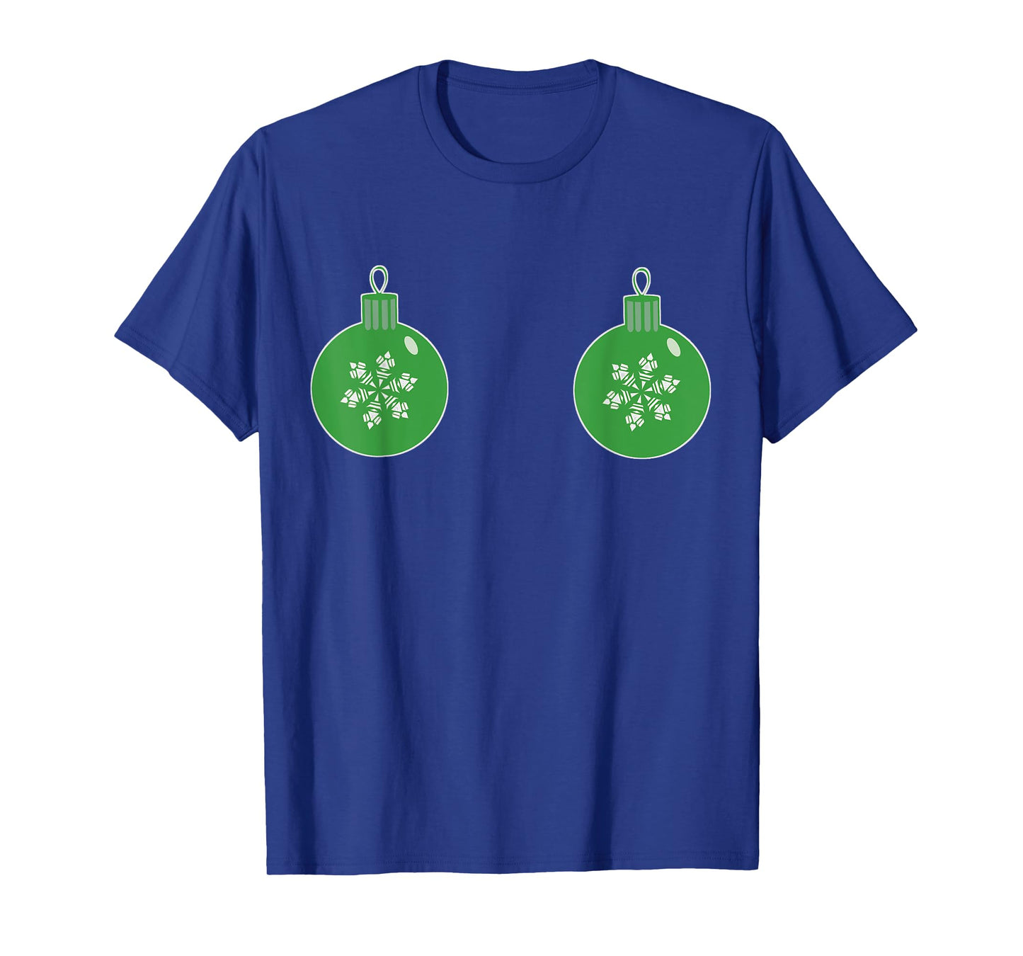 Christmas Ornament Boobs Green| Funny Sexy Holiday Shirt