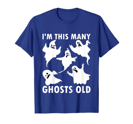 Kids 5 Year Old Boy Ghost Halloween 5th Birthday Kids T-Shirt