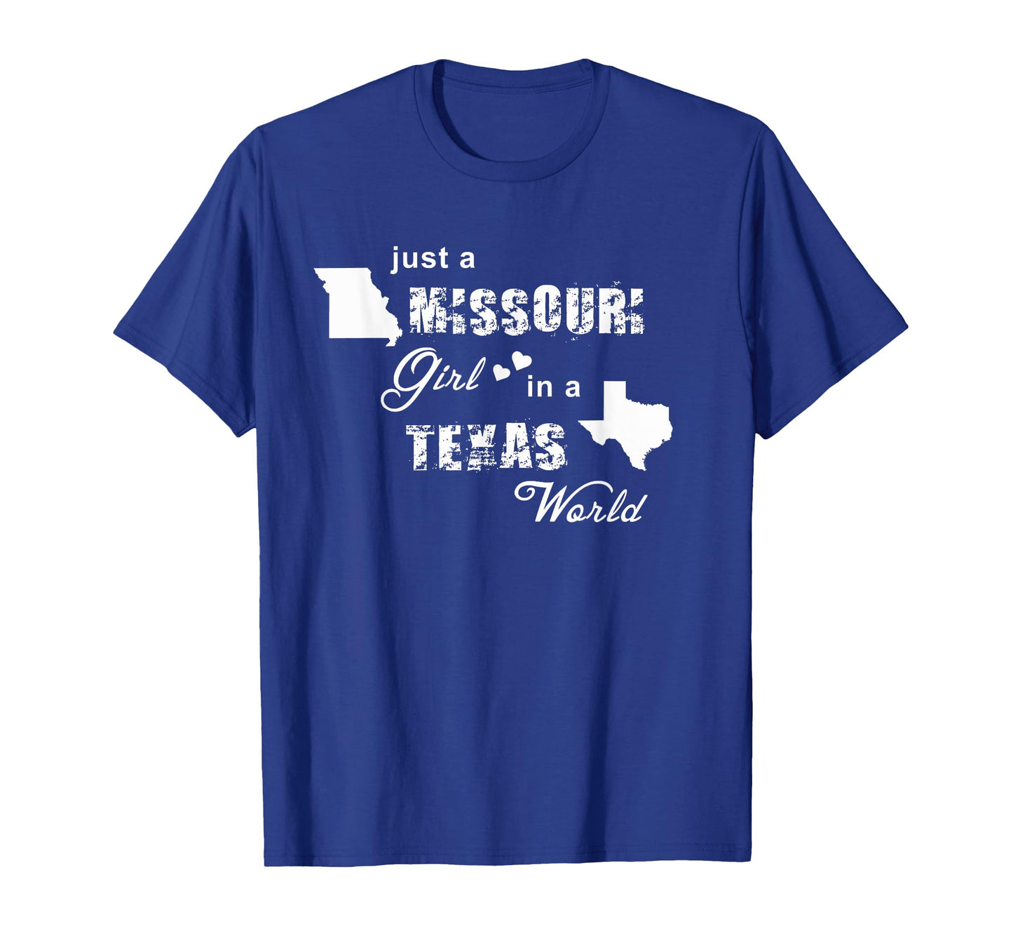 Just a Missouri girl in a Texas world T-shirt T-Shirt