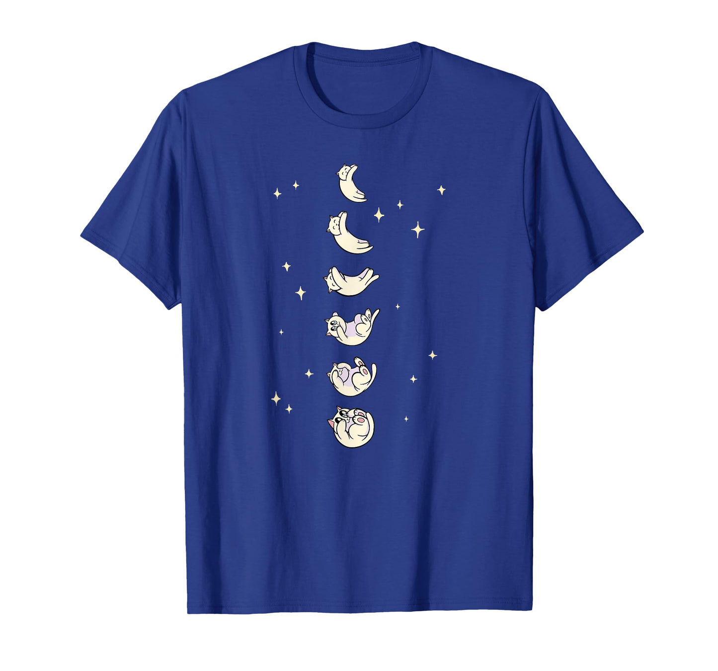 Anime Cat Phases of the Moon Cute T-Shirt