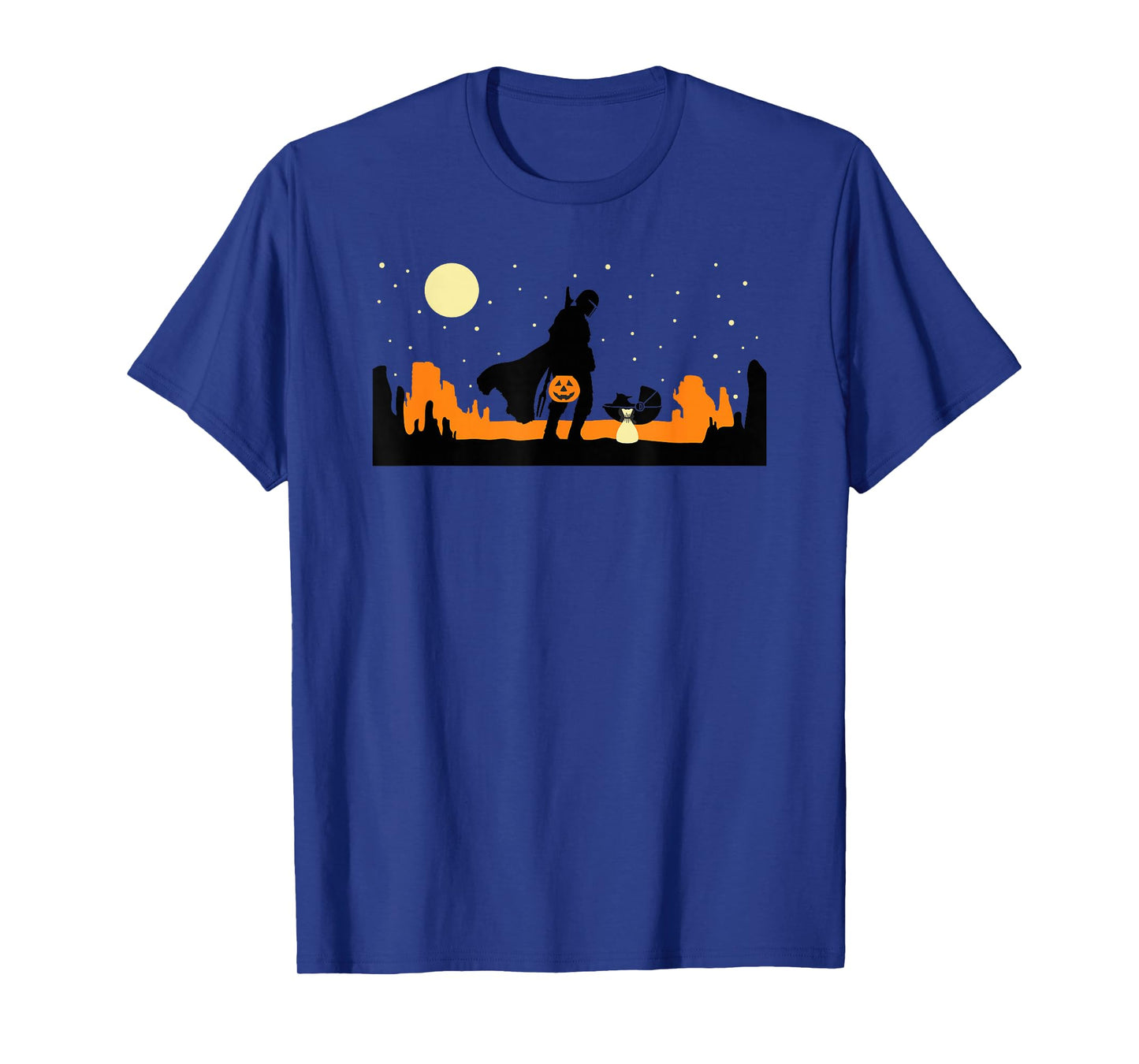 Star Wars The Mandalorian Halloween Candy Hunters Silhouette T-Shirt