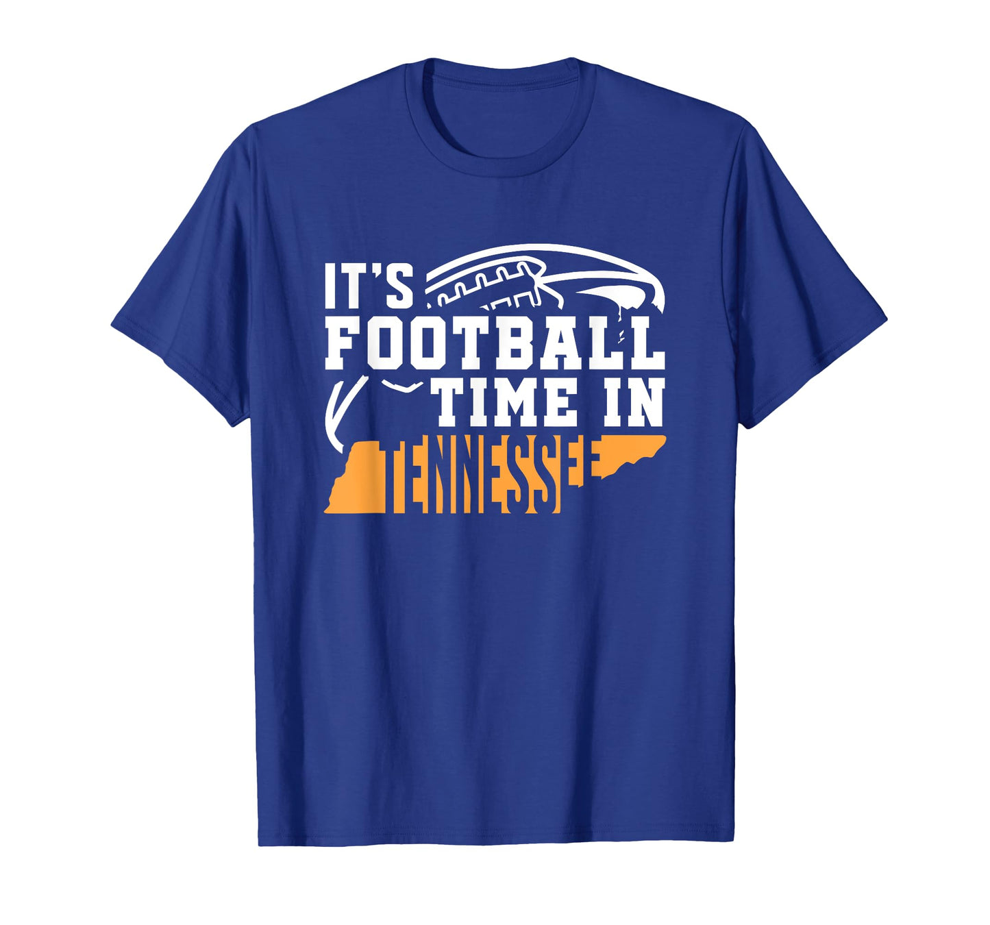 It's Football Time In Tennessee Orange and White T-Shirt