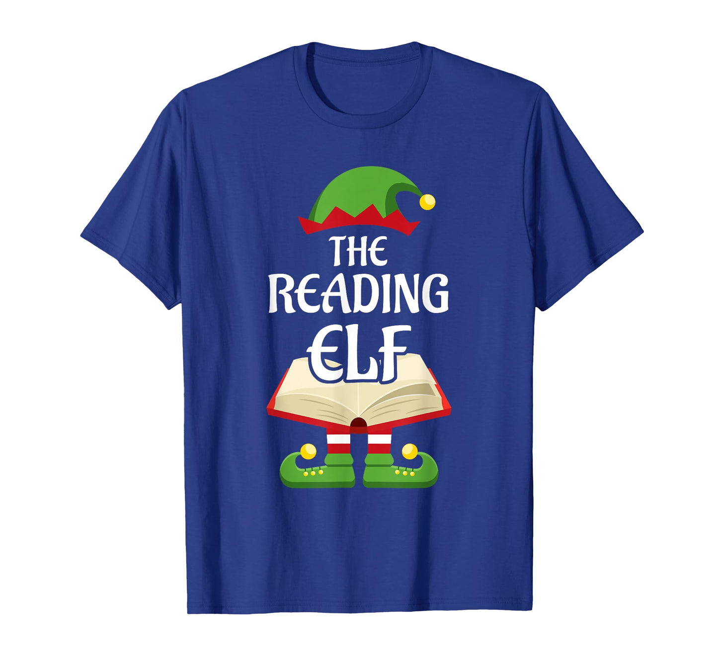 Reading Elf Family Matching Group Christmas Books T-Shirt