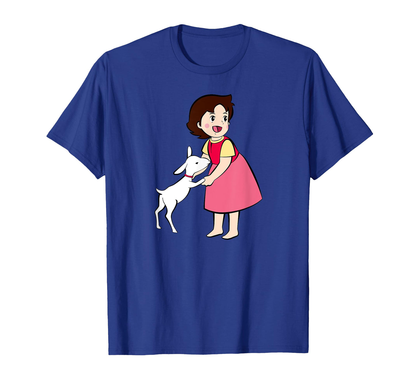 Heidi with Goat Cute Cartoon TV Series T-Shirt