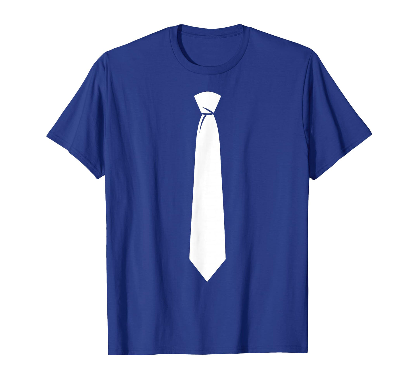 White Tie Costume Shirt Adult Men Women Kids Tie Costume T-Shirt